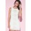 KM Chiffon White Color Sleeveless Lady Dress Evening Dress