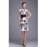 Wholesale - Vintage Style Flower Printing Slim Dress Evening Dress CT107