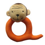 Wholesale - Q Shaped Eyelet Fabric Pet Plush Toys -- Monkey