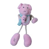 Wholesale - Long-leg Cute Animals Series Pet Plush Toys with Whistle inside -- Pig