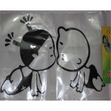 Wholesale - Cute Kissing Babies Car Bumper Decal Sticker