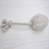 Wholesale - Squeaking Dog Chewing Toy Plush Toy Dog Toy Pet Toy -- Canvas Ball with Rope