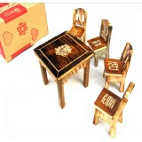 Wholesale - Wooden Table and 4 Chairs Home Decoration Creative Gift 54413