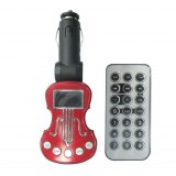 Wholesale - Clever Design - Guitar Car MP3 Player with FM Transmitter for USB PenDrive/SD/MMC Slot