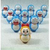 Wholesale - Doraemon Tumbler Figure Toys 10pcs/Lot 3cm/1.2inch Height