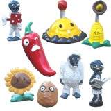 Wholesale - Plants vs Zombies PVZ Figures Toys 2nd Genaration 8pcs/Lot 1.5-3inch