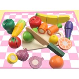 Wholesale - Wood Fruit Cutting Toy Kitchen Toy