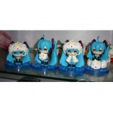 wholesale - Cute Hatsune Miku Figure Toys 8m/3.1" 4pcs/Kit