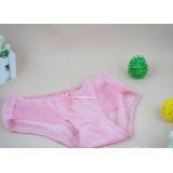 Wholesale - Lady Cotton Solid Color Emboidery Underwear (5686K)