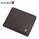 Wholesale - Playboy Men's Short Leather Wallet Purse Notecase PAA2133-11