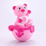 Wholesale - Electronic Music Tumbler Animal Pattern Baby Toy -- Pink Piggy